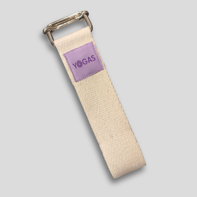 Cotton Yoga Strap – רצועת יוגה מכותנה 250 סנטימטר עם אבזם מרובע