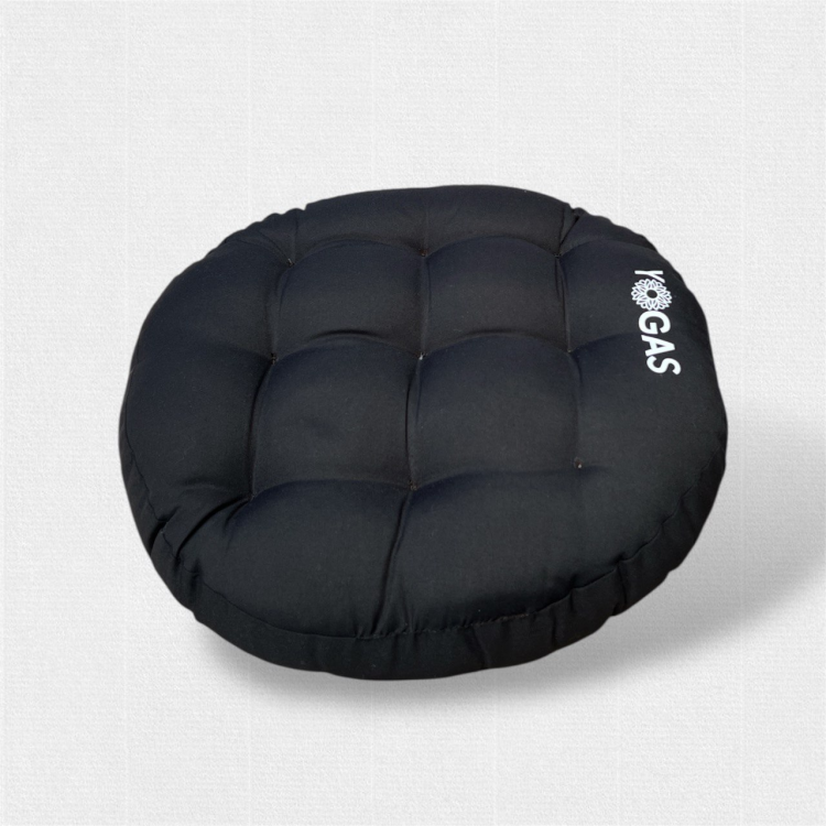 Meditation Cushion – כרית מדיטציה עגולה עם מילוי קפוק טבעי
