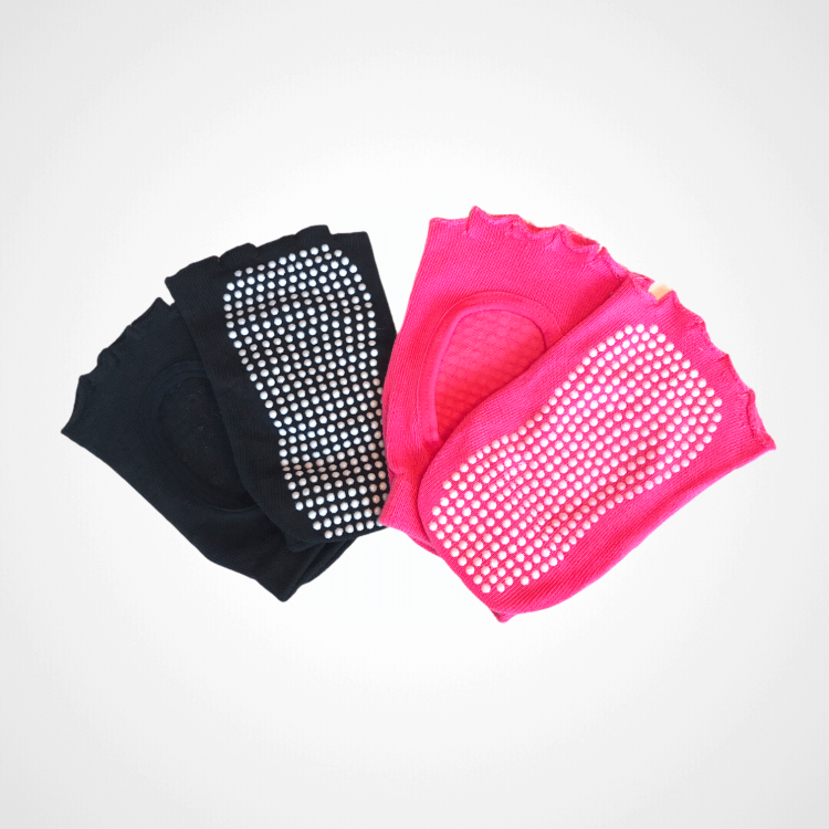 גרב יוגה נמוך נגד החלקה ליוגה ללא אצבעות