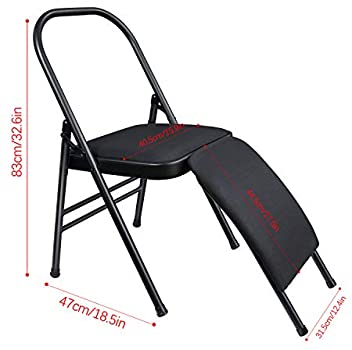 כיסא איינגר יוגה מתקדם – כולל תוסף נשלף וריפוד קל מבד קנבס