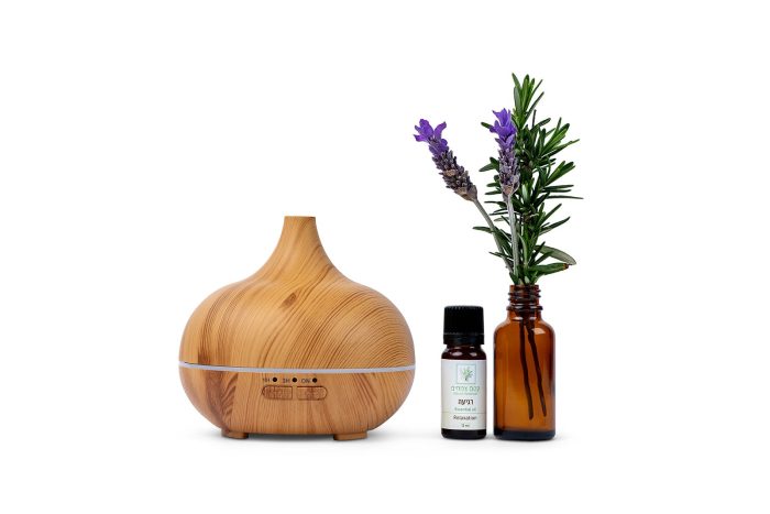 מפיץ ריח חשמלי ארומתרפי בגוון עץ 150ML