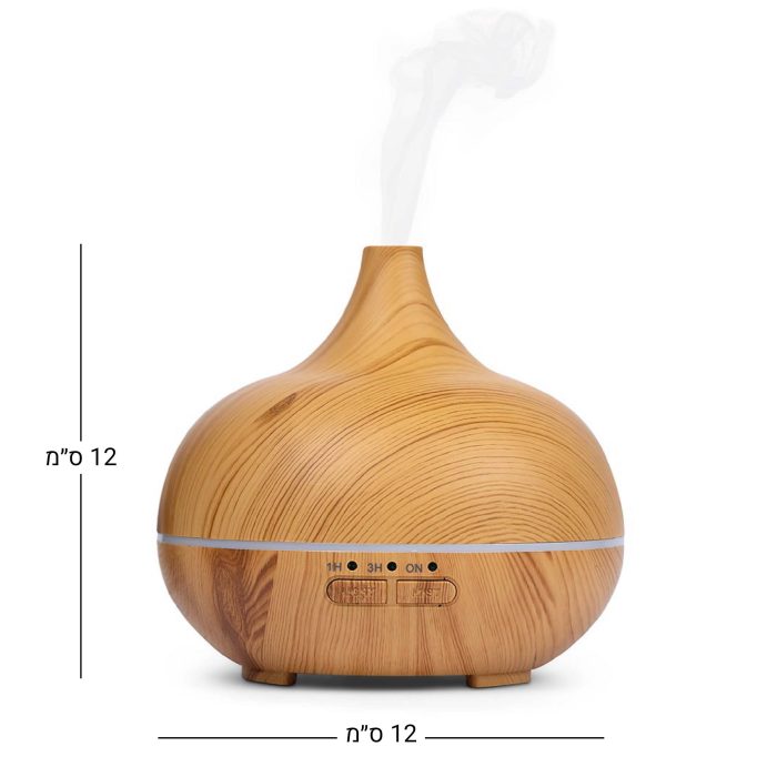 מפיץ ריח חשמלי ארומתרפי בגוון עץ 150ML